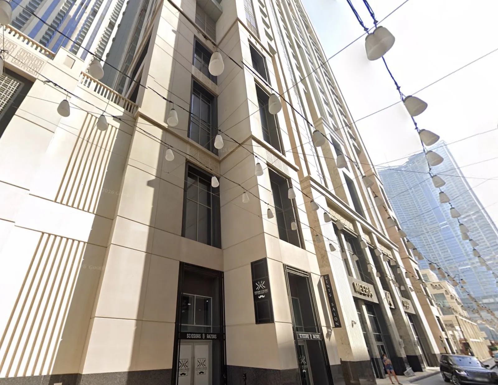 Exterior view of the building at Al Habtoor City home to Ora Club Dubai Night club